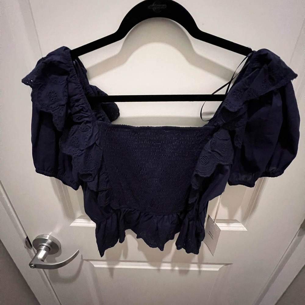 Navy blouse